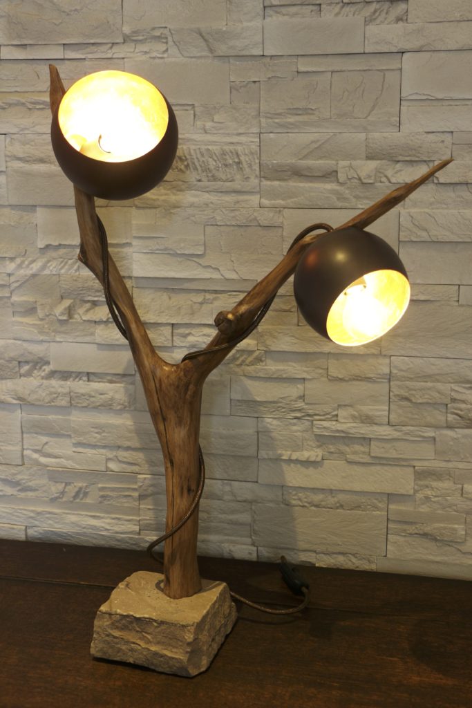 lampe en bois Oxo filabois